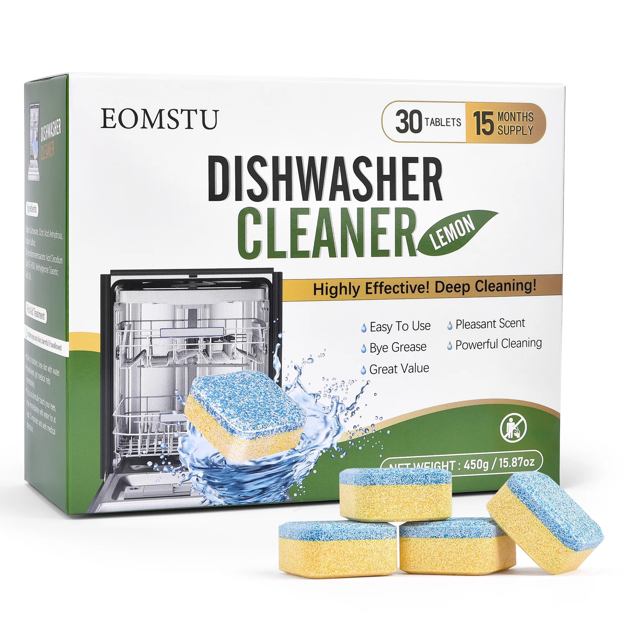 EOMSTU Dishwasher Cleaner Tablets